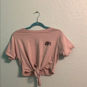 Cute Pink elephant croptop